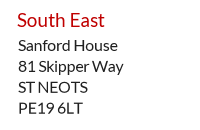 UK accommodation address example - Cambridgeshire, South East